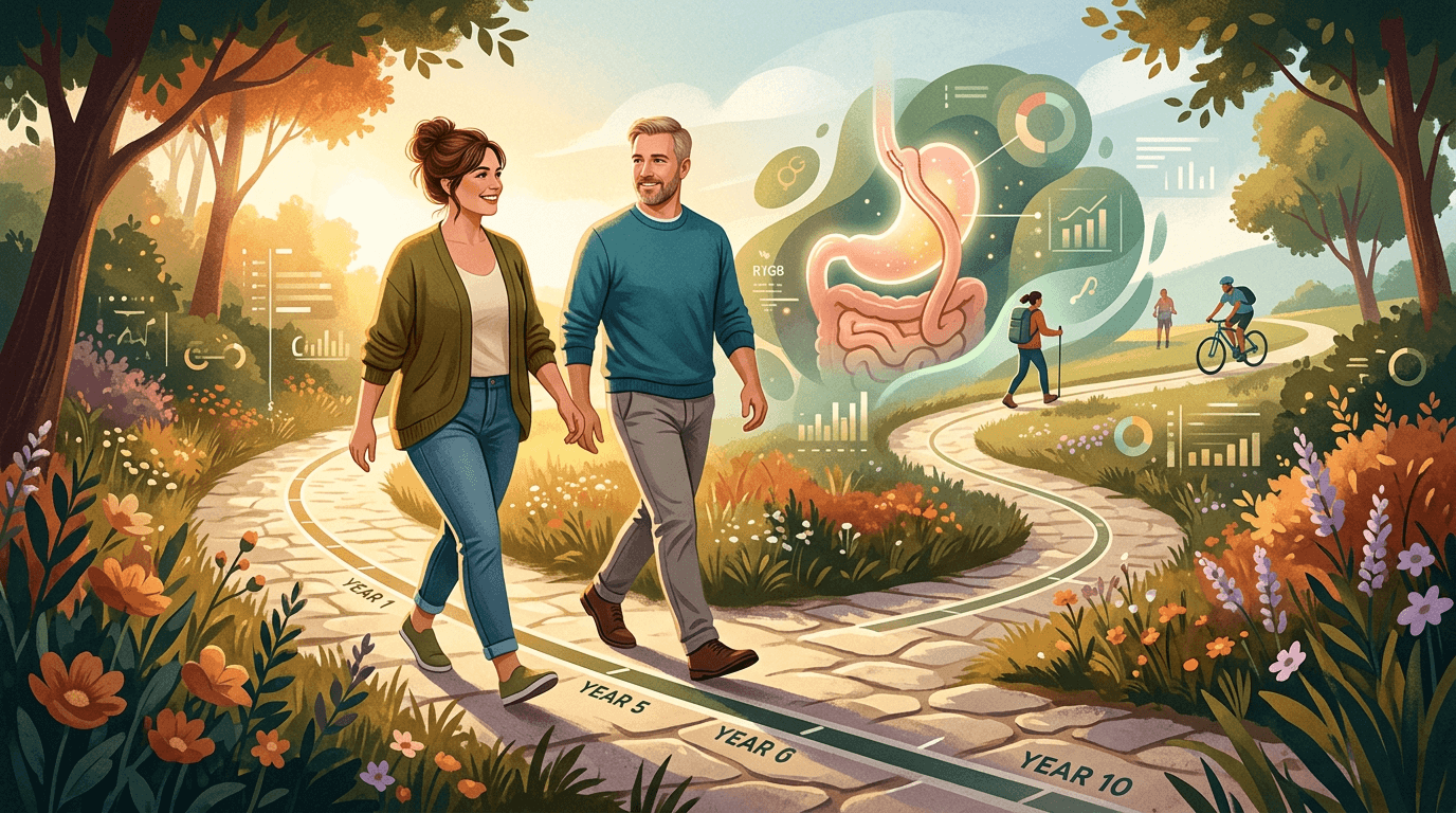 Long-term outcomes of metabolic and bariatric surgery: a 10-year study of effectiveness and predictors