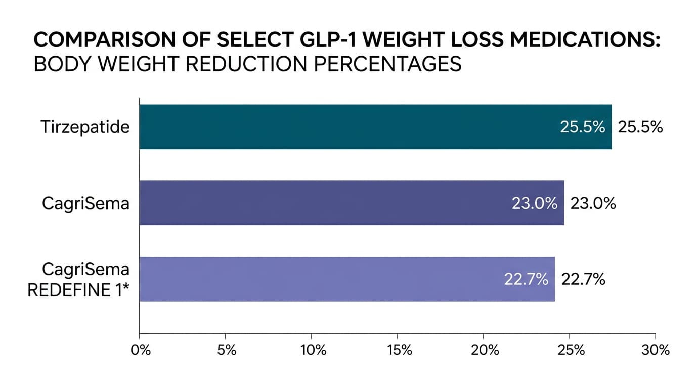 CagriSema vs Tirzepatide: The 22.7% Headline (and the Asterisk Nobody Mentions)